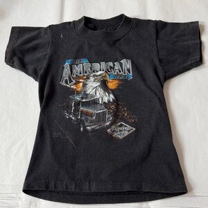 The American Way, Truckers only, Fort Worth Texas USA made toddlers shirt